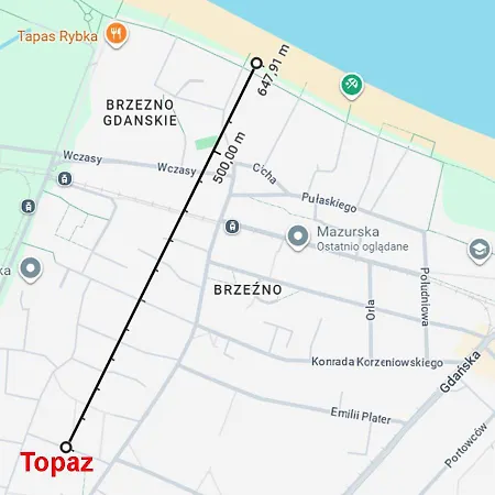 Topaz - 700 M Do Plazy - Brzezno - Azw